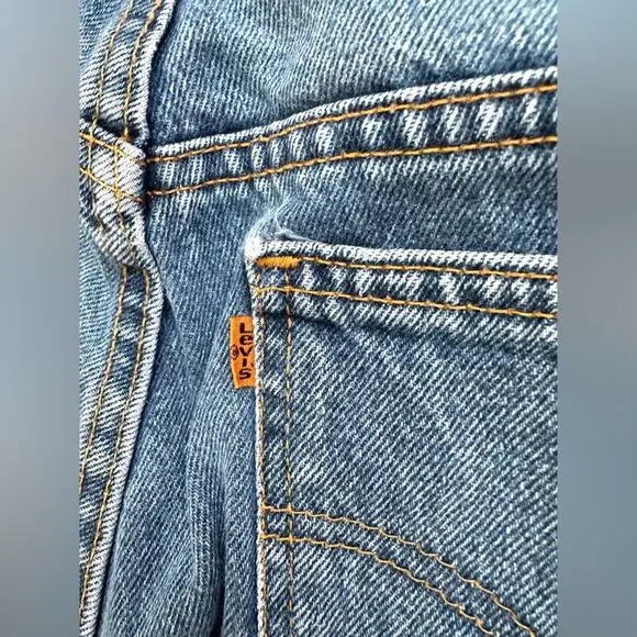 Vtg 90s Levis 950 Jeans WOMENS 14 Relaxed Fit Tapered Fit Orange Tab - Picture 8 of 9
